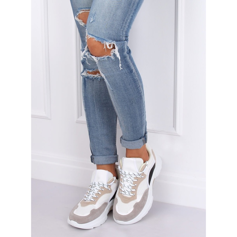 Încălțăminte sport pentru femei JD02P Alb bej negru violet roz 1