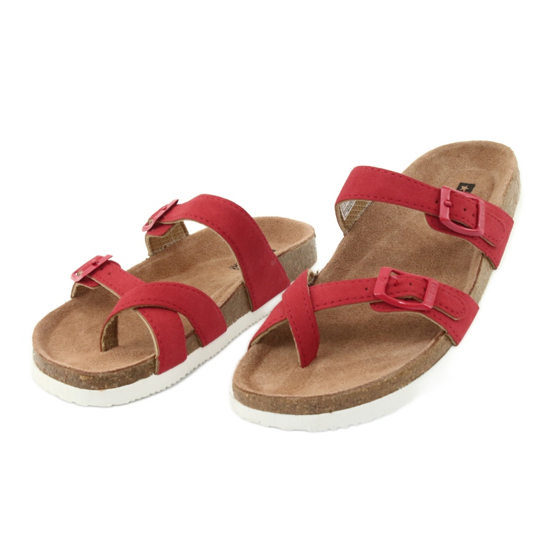 Flip-flops profilate Big Star 274638 roșu 3