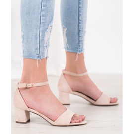 Seastar Sandale confortabile cu toc înalt maro 1