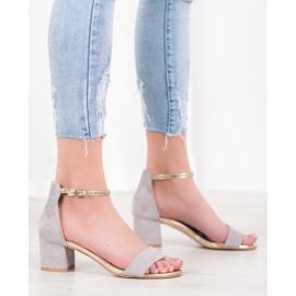 Seastar Sandale Cu O Curea De Aur gri 1