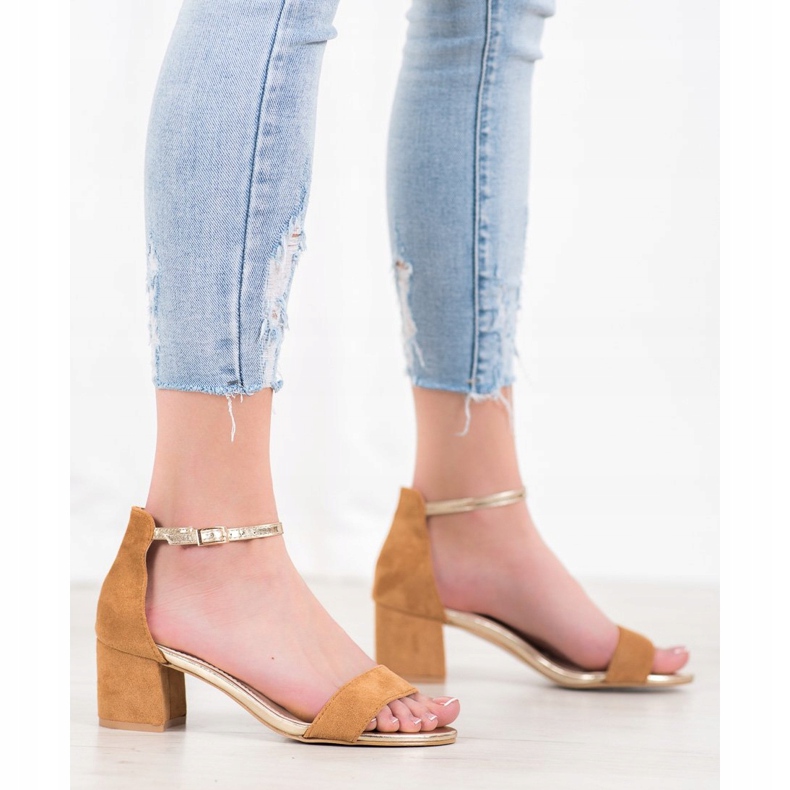 Seastar Sandale Cu O Curea De Aur maro 2