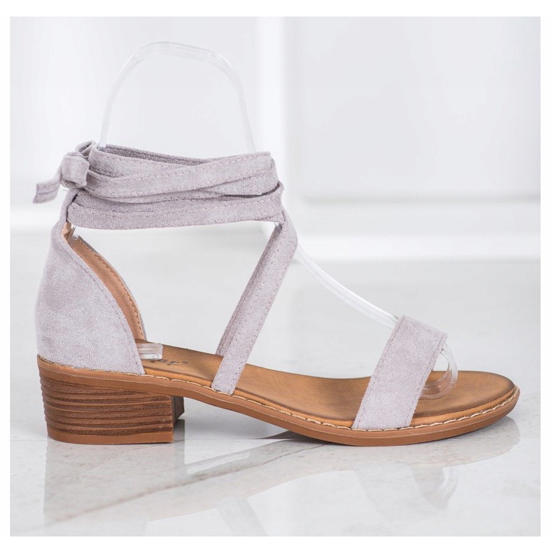 Sandale legate gri 2