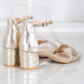 Seastar Sandale Cu Piele Eco de aur 2