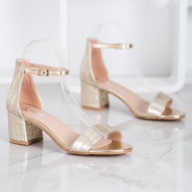 Seastar Sandale Cu Piele Eco de aur 1