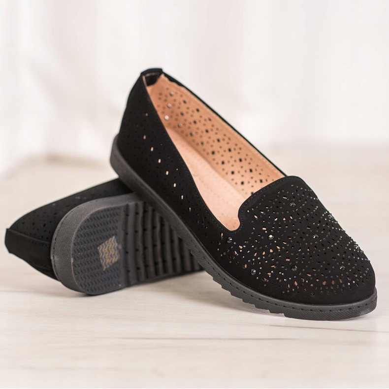 Seastar Domnii ajurati cu cristale negru 1 Seastar Domnii ajurati cu cristale negru 1