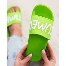 SHELOVET Papuci de cauciuc verde 1