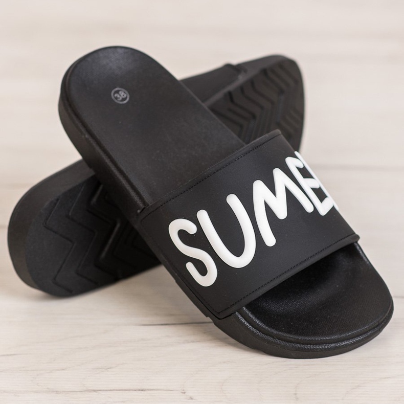 SHELOVET Papuci de cauciuc negru 1