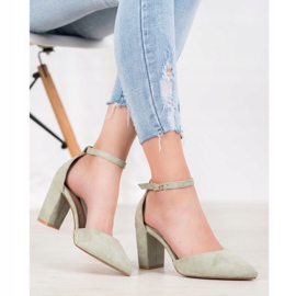 Seastar Pompe din piele de căprioară pe un stâlp multicolor verde 4