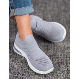 Diamantique Pantofi alunecați gri 1