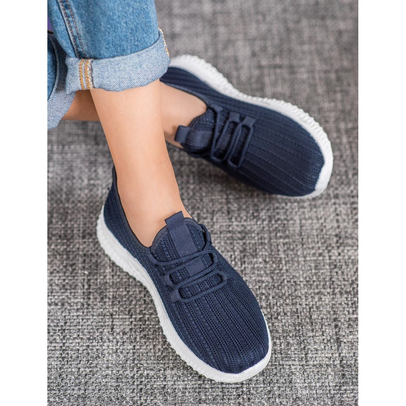 SHELOVET Pantofi sport textile albastru 2