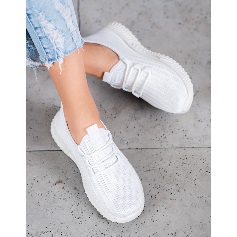 SHELOVET Pantofi sport textile alb 1