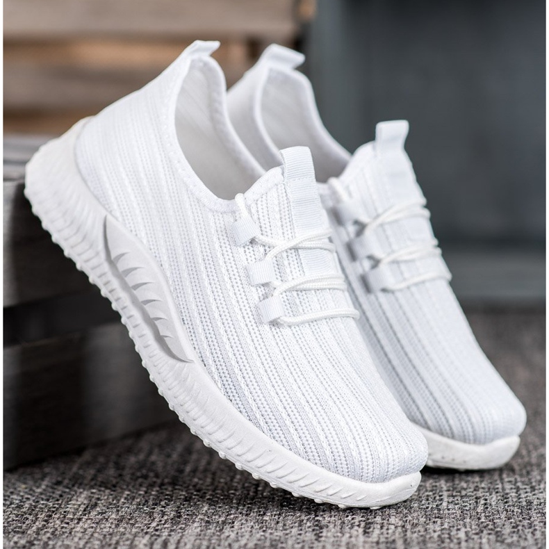 SHELOVET Pantofi sport textile alb 2