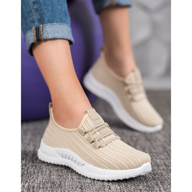 SHELOVET Pantofi sport textile maro 2