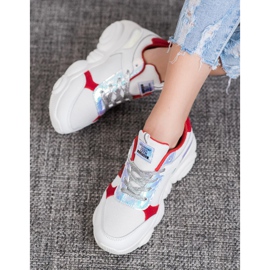 SHELOVET Încălțăminte sport confortabilă alb 2