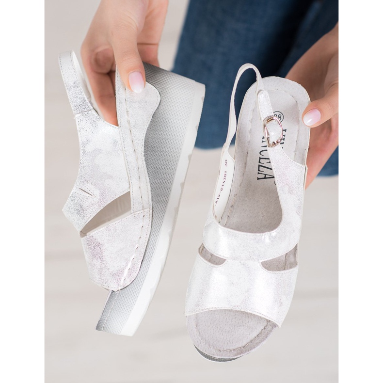 Sandale cu toc VINCEZA gri 1