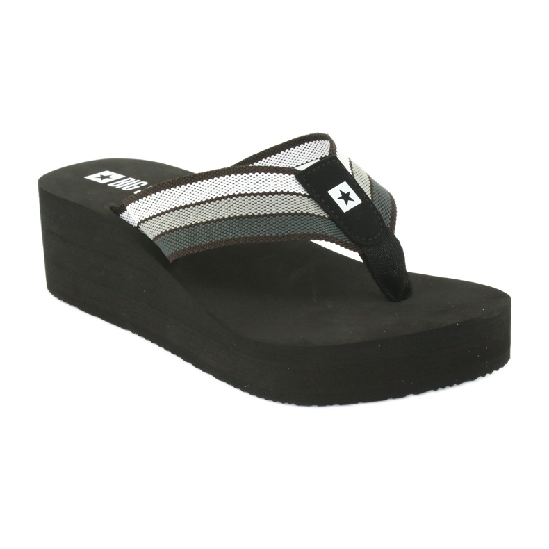 Flip-flops Big Star pe pană 274A300 negru gri 1