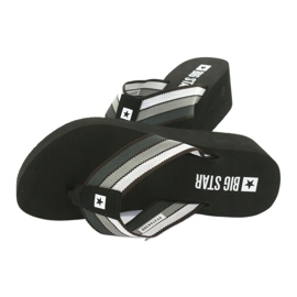 Flip-flops Big Star pe pană 274A300 negru gri 4