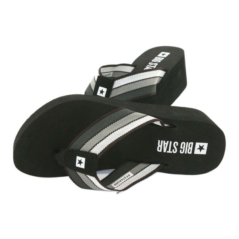 Flip-flops Big Star pe pană 274A300 negru gri 4