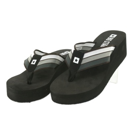 Flip-flops Big Star pe pană 274A300 negru gri 2