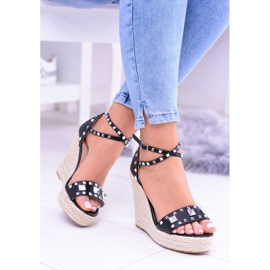 Sandale Negre Femei Studs Jet Espadrilles Mariko negru 1