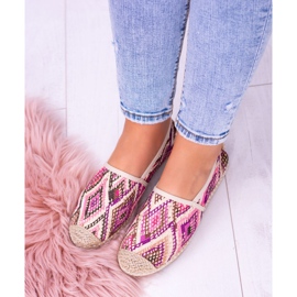 Lu Boo | Espadrile Bimbi Slip-on de lenjerie de damă multicolor 2