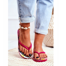 Lu Boo | Flip flops Szałowe Pink Aztec Havanna roz 2