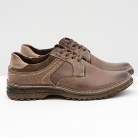 KOMODO Cizme calde pentru bărbați Ernesto Brown din piele pentru iarnă maro 2