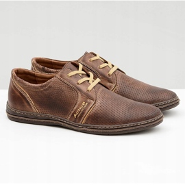 Joker Încălțăminte pentru bărbați din piele maro, cu lacuri, maro Markos 1