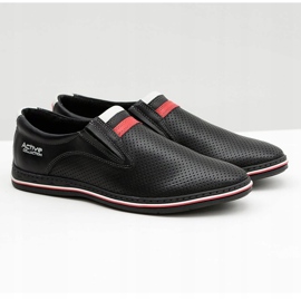 Joker Pantofi negri pentru bărbați, din piele, Mello negru 1