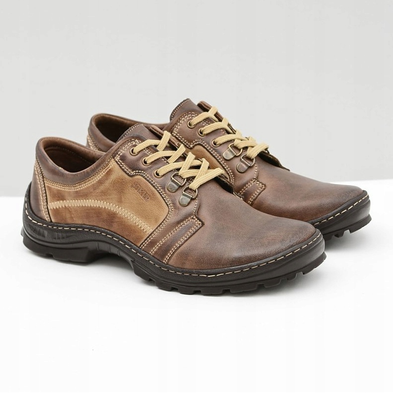 Joker Favello Pantofi clasici pentru bărbați din piele maro 1