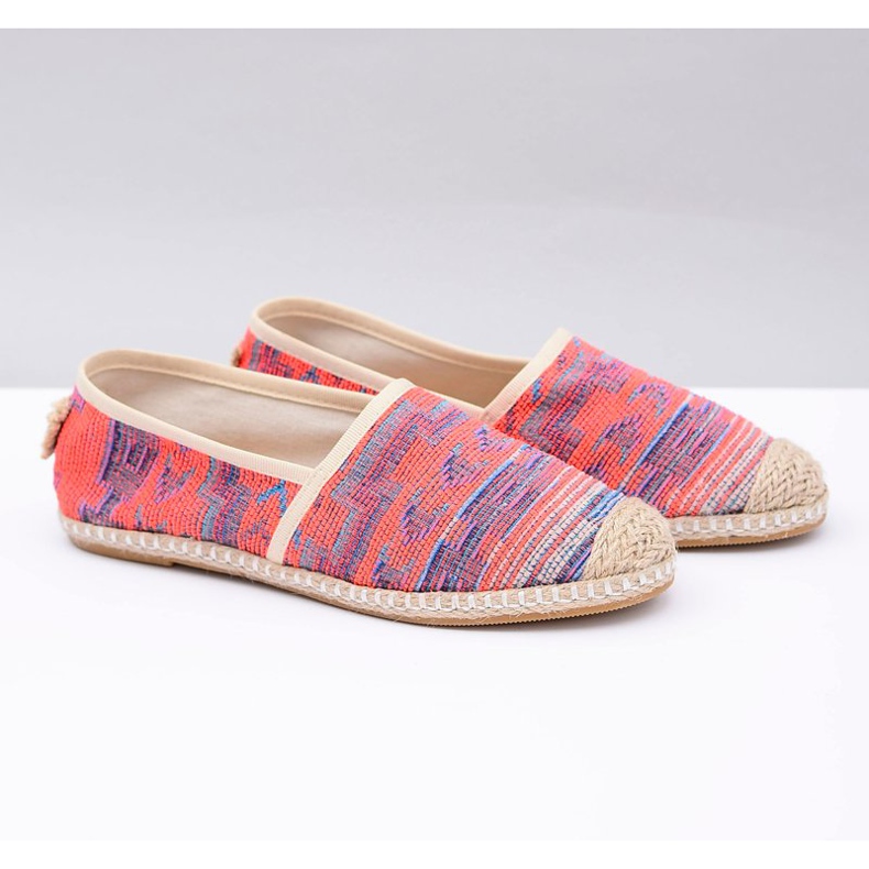 Lu Boo | Espadrile de lenjerie pentru femei Aztec Coral Bimbi roz 2 Lu Boo | Espadrile de lenjerie pentru femei Aztec Coral Bimbi roz 2