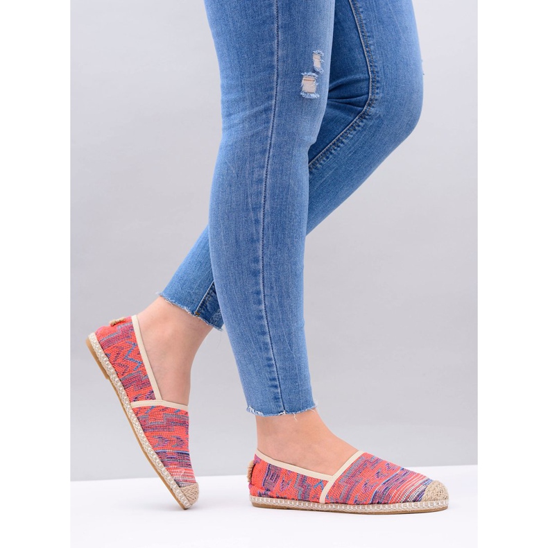 Lu Boo | Espadrile de lenjerie pentru femei Aztec Coral Bimbi roz 1 Lu Boo | Espadrile de lenjerie pentru femei Aztec Coral Bimbi roz 1