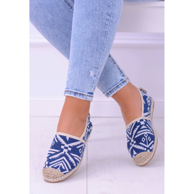 Lu Boo | Espadrile Aztec Bimbi din in albastru pentru femei 1
