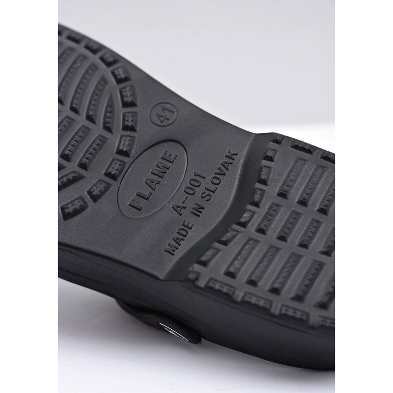 Flameshoes Sandale Flip Flops pentru bărbați negre negru 2