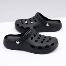Flameshoes Sandale Flip Flops pentru bărbați negre negru 1