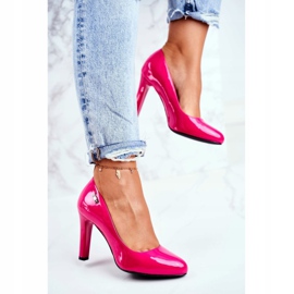 Pompe de damă lăcuite pe un stâlp Sergio Leone Fuchsia Campbell roz 4