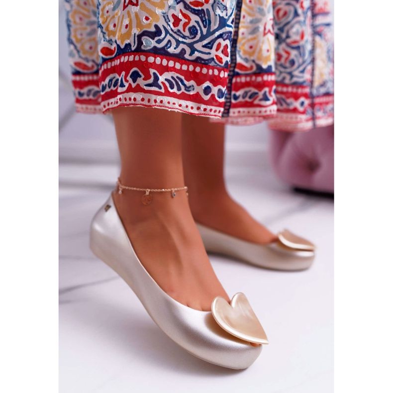 HV Balerini de aur pentru femei Meliski Hearts Diamond 1