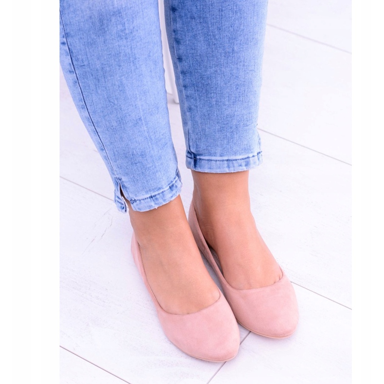 PS1 Balerini roz de piele de damă Bueno 2 PS1 Balerini roz de piele de damă Bueno 2