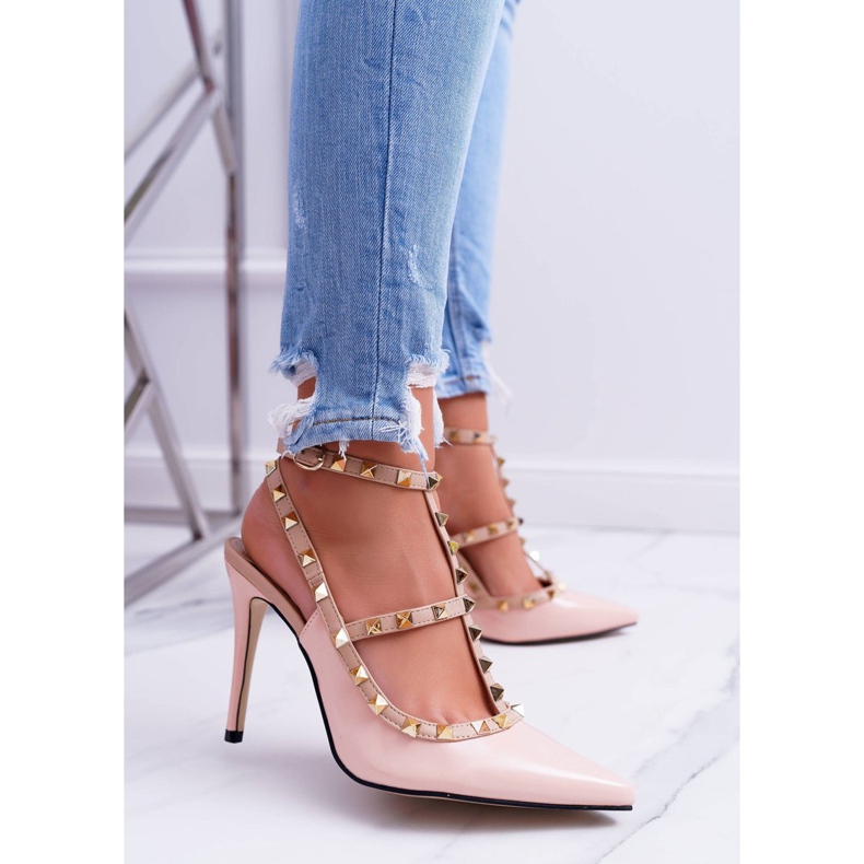 Tocuri înalte Vices pentru femei, pudră lăcuită cu știfturi Valenti Jets roz 1 Tocuri înalte Vices pentru femei, pudră lăcuită cu știfturi Valenti Jets roz 1