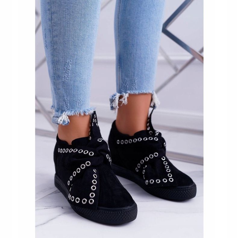 Adidași de damă Wedges Lu Boo Black Margo negru 1