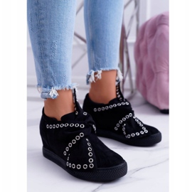 Adidași de damă Wedges Lu Boo Black Margo negru 2