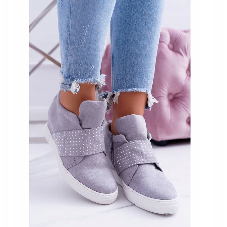 Adidași pentru femei Gri Lu Boo Paiete PinkSugar 2