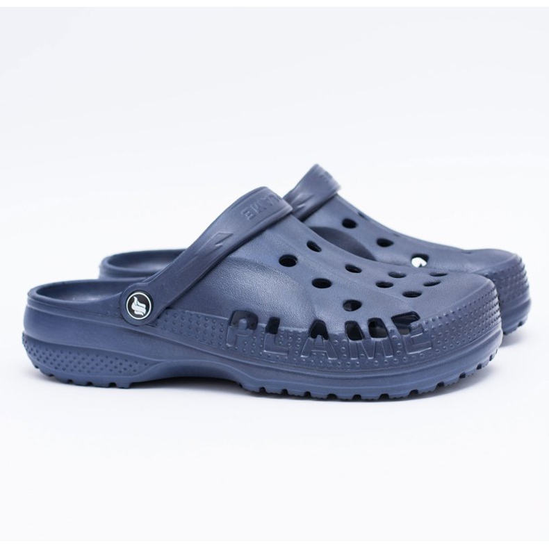 Flameshoes Papuci bărbați pentru piscină Kroks Eva Blue Navy albastru marin 2