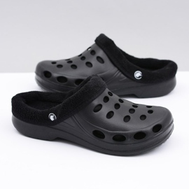 Flameshoes Papuci de damă Warm Black Kroks Eva negru 1