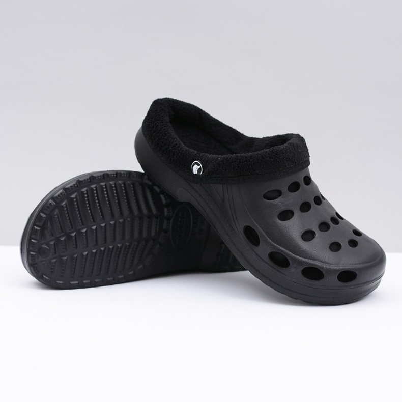Flameshoes Papuci de damă Warm Black Kroks Eva negru 2