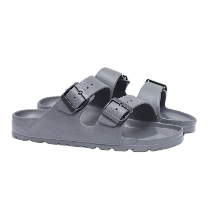 Flameshoes Papuci de casă gri de grădină pentru bărbați 1