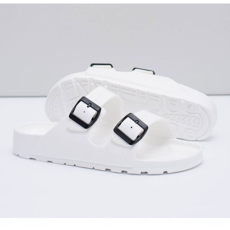 Flameshoes Papuci de grădină albi pentru bărbați 2