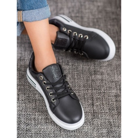 Diamantique Încălțăminte sport pe platformă negru 1