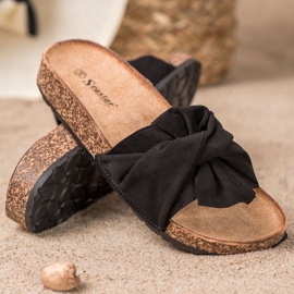 Seastar Papuci eleganți pe platformă negru 2