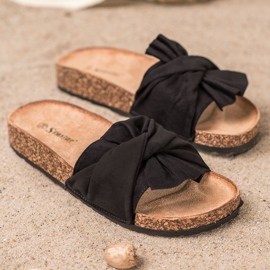 Seastar Papuci eleganți pe platformă negru 3
